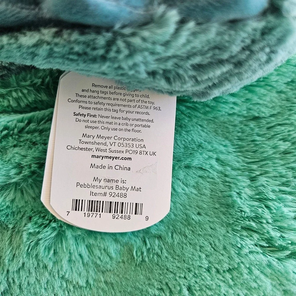Mary Meyer Bestever Pebblesaurus Triceratops Baby Tummy Time Play Mat‎